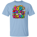 100th day of school teacher T-shirt light blue