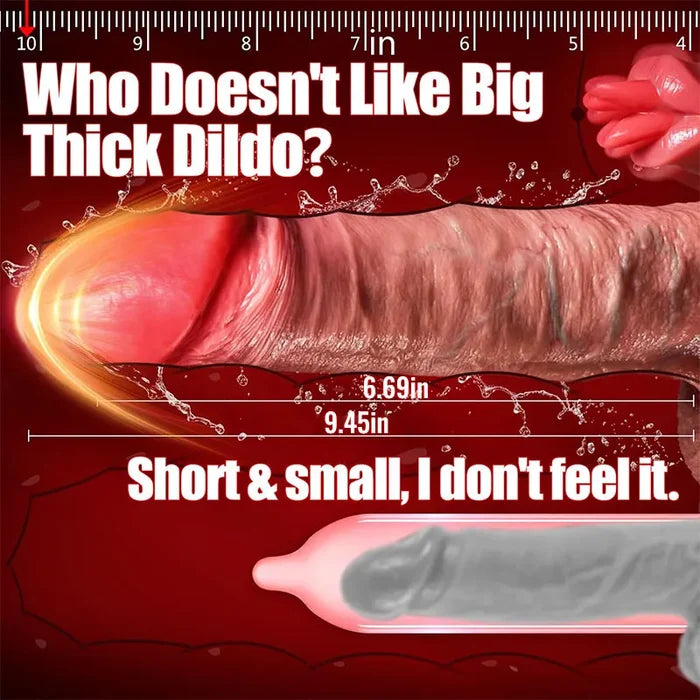 2025HOT soft licking dildo 6.69 Insertable Lifelike Thrusting Vibrating Heating Vibrator