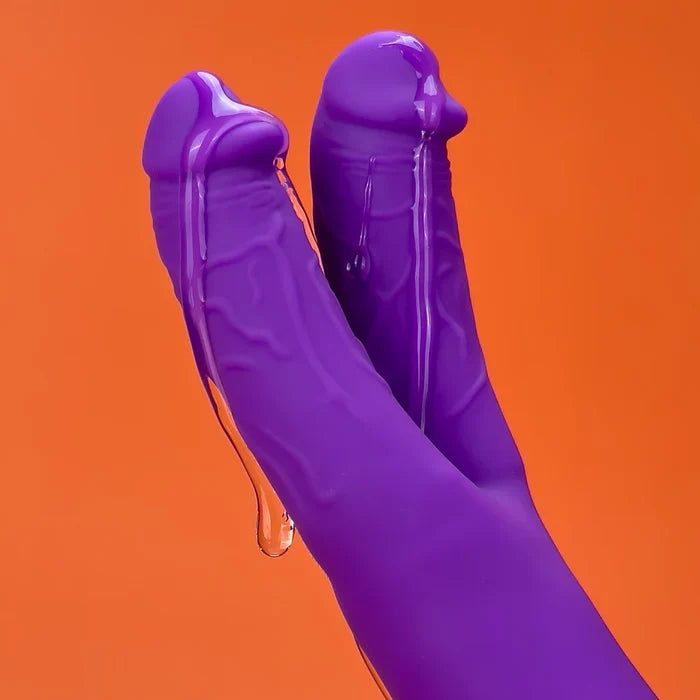 [2026new] Twin Dragon: Realistic Dual Shaft Rabbit Vibrator with DVP Motion & Clit Tapper