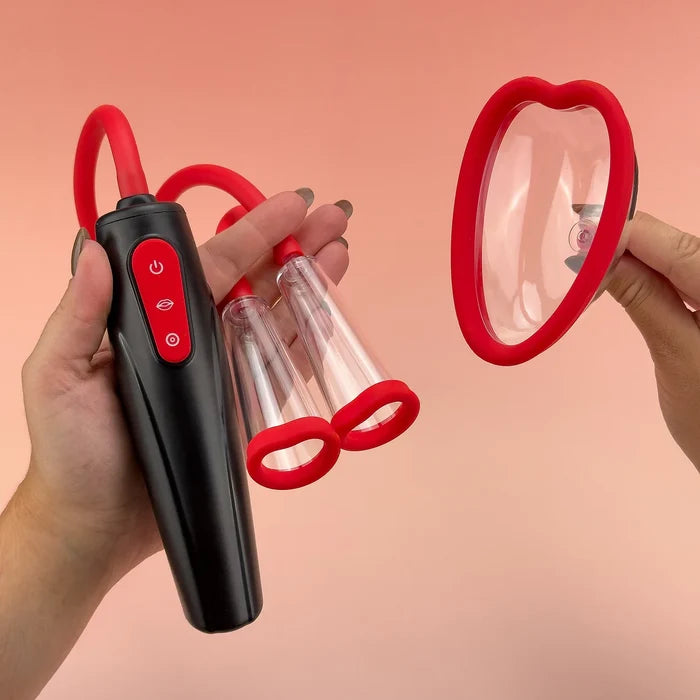 3-in-1 Automatic Suction Pump Set | Nipple, Clitoral & Labia Enhancer