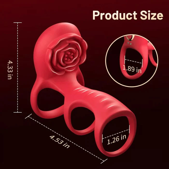 3-in-1 wearable cock ring and sleeve thicker & harder & longer app control