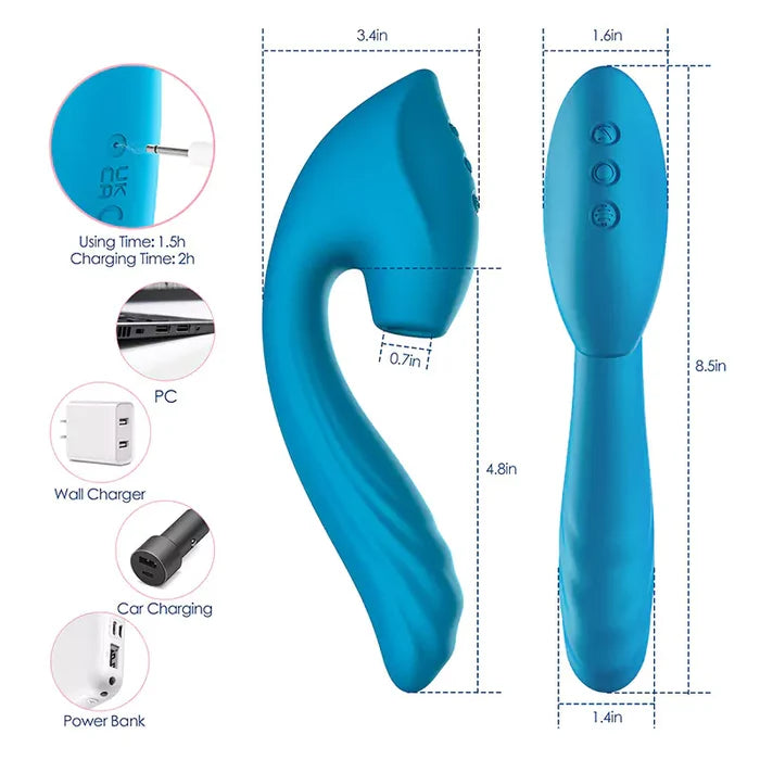 3IN 1 Thursting G-spot & Clitoris Joy Magic Wand