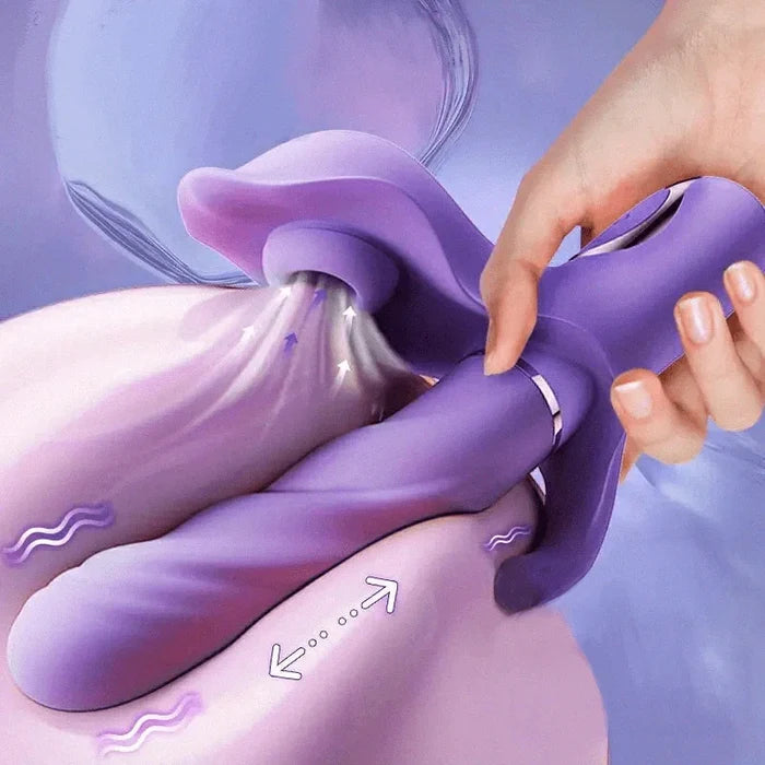4 in 1 Thrusting and Flapping G-spot Rabbit Vibrator