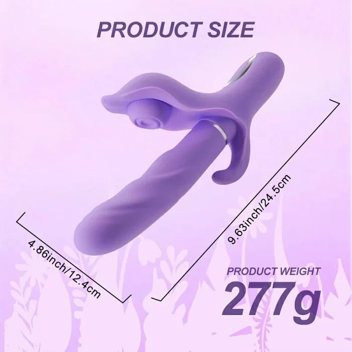 4 in 1 Thrusting and Flapping G-spot Rabbit Vibrator