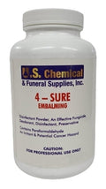4-sure embalming powder-1lb used in funeral service operations, from lynch supply