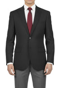 Black regular fit men's blazer