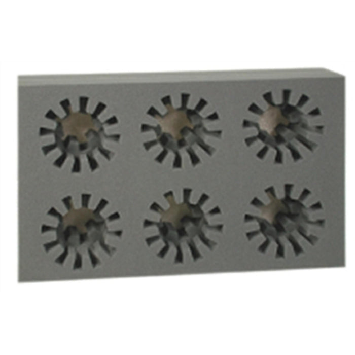 6 hole transporter floral vase block used in funeral service operations, from lynch supply