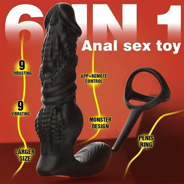 6-in-1 Thrusting & Vibrating Super Fast Strong Ultimate Prostate Pleasure Sex Toy