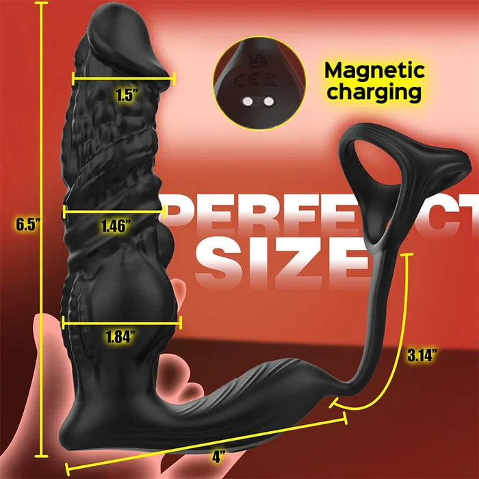 6-in-1 Thrusting & Vibrating Super Fast Strong Ultimate Prostate Pleasure Sex Toy