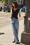 Adjustable Barrel Jeans - 7055