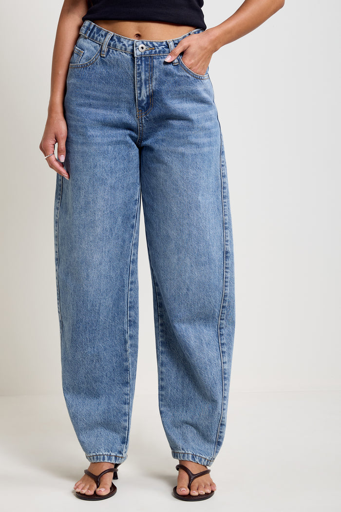 Adjustable Barrel Jeans - 7055