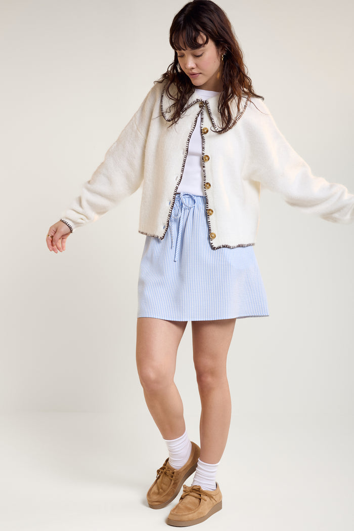 Adjustable Seersucker Skirt - 6076