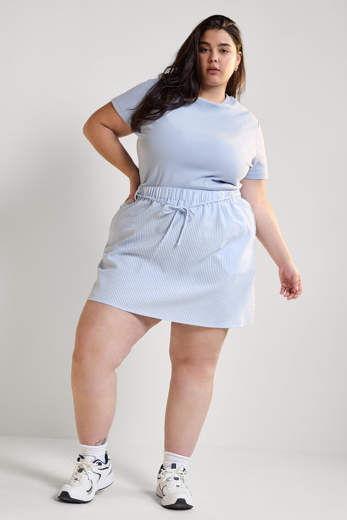 Adjustable Seersucker Skirt - 6076