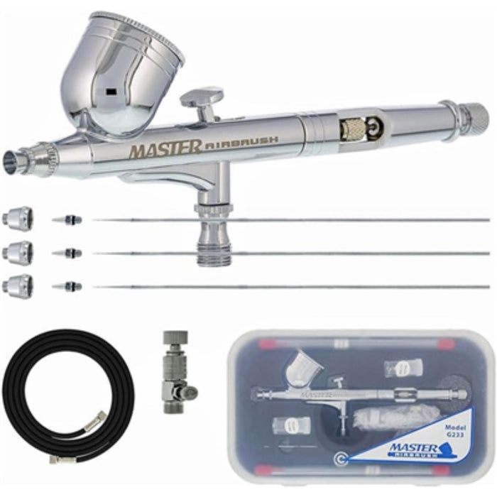 Airbrush pro gun set with hose used in funeral service operations, from lynch supply