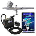 Airbrush set with compressor used in funeral service operations, from lynch supply
