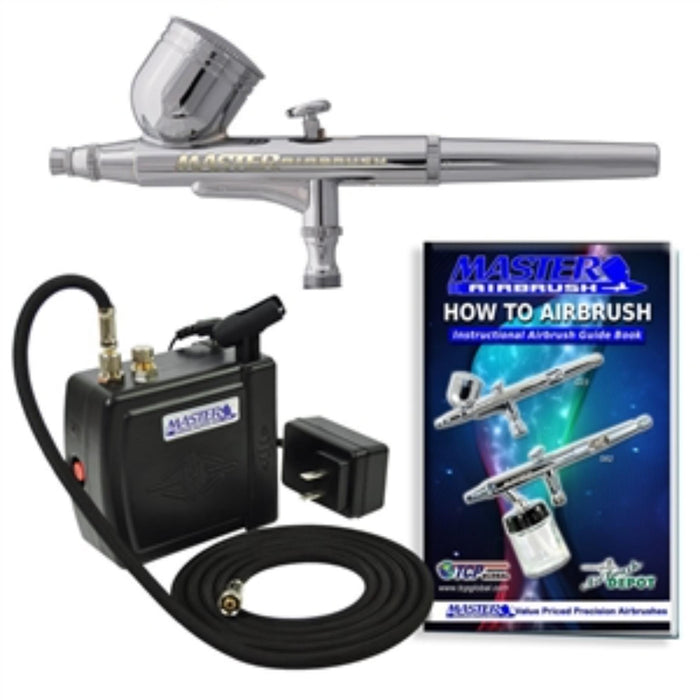 Airbrush set with compressor used in funeral service operations, from lynch supply