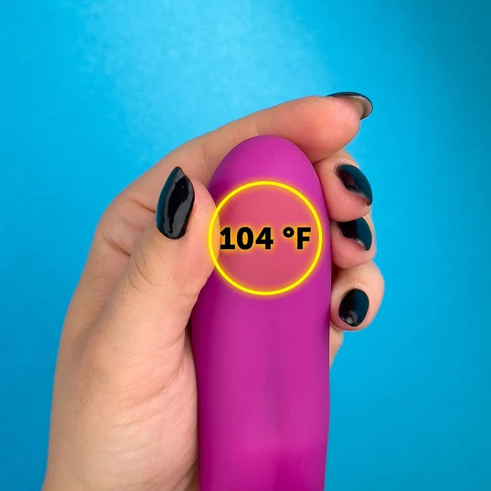 The warming function heats the shaft up to 104°F