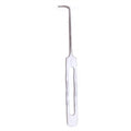 Aneurysm hook with slotted handle used in funeral service operations, from lynch supply