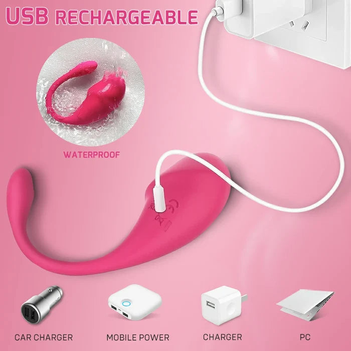 APP Remote Control Long Distance Bluetooth Wearable Panty Couple G-spot Vibrator