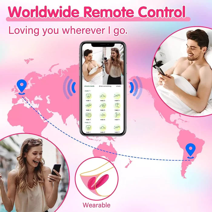 APP Remote Control Wearable G-spot Clitoral Vibrator