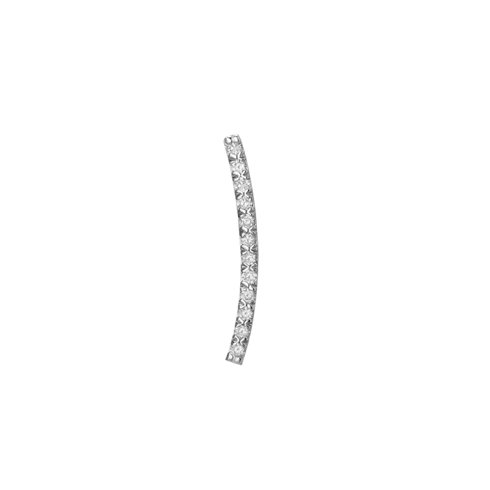 Archival Path Earring Vermeil White Gold Single Pair First