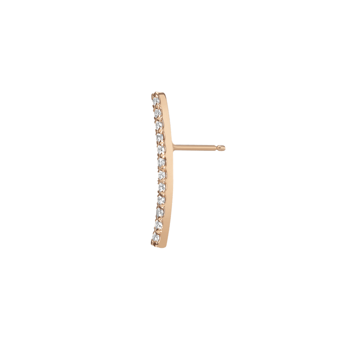 Archival Path Earring Vermeil Yellow Gold Single Pair