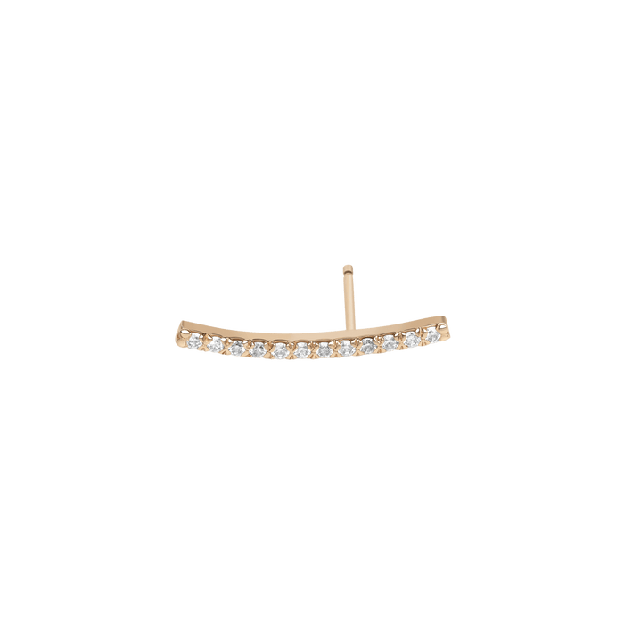 Archival Path Earring Vermeil Yellow Gold Single Pair