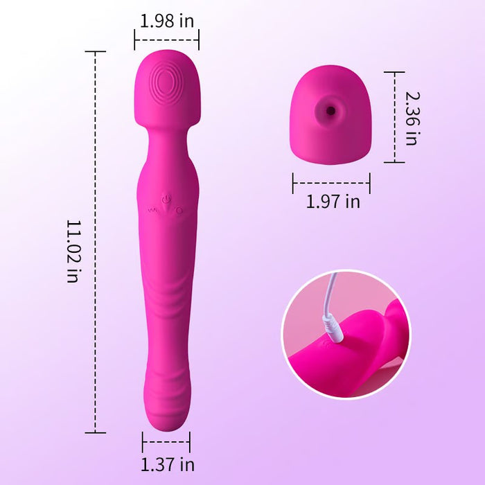 ardent love - 5-in-1 Sucking Tapping Thrusting Rotating G-Spot Dildo Vibrator Pleasure Massager