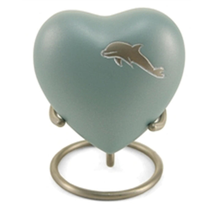 Aria dolphin cremation keepsake heart cremation supplies and equipment product