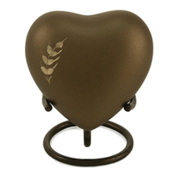 Aria wheat cremation keepsake heart cremation supplies and equipment product