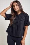 Asymmetrical Cotton T-Shirt - 9199