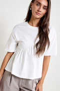 Asymmetrical Cotton T-Shirt - 9199