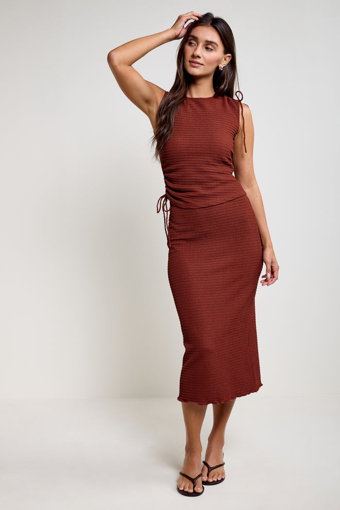Asymmetrical Draped Tank Top - 9202