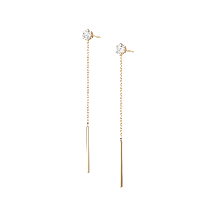 Aurate x Frye: Spur Lariat Earrings Yellow Vermeil