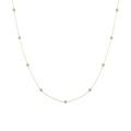 Aurate x Frye: Turquoise Station Necklace Yellow Gold Vermeil First