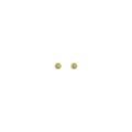 Aurate x Wilson: Peridot Bezel Stud Earrings Vermeil Yellow Gold Pair Single Butterflyback Flatback First