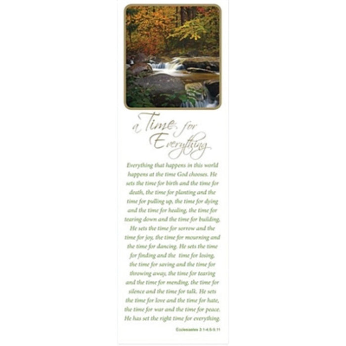 Autumn stream bookmarks used in funeral service operations, from lynch supply