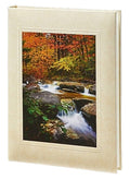 Autumn stream memorial register book used in funeral service operations, from lynch supply