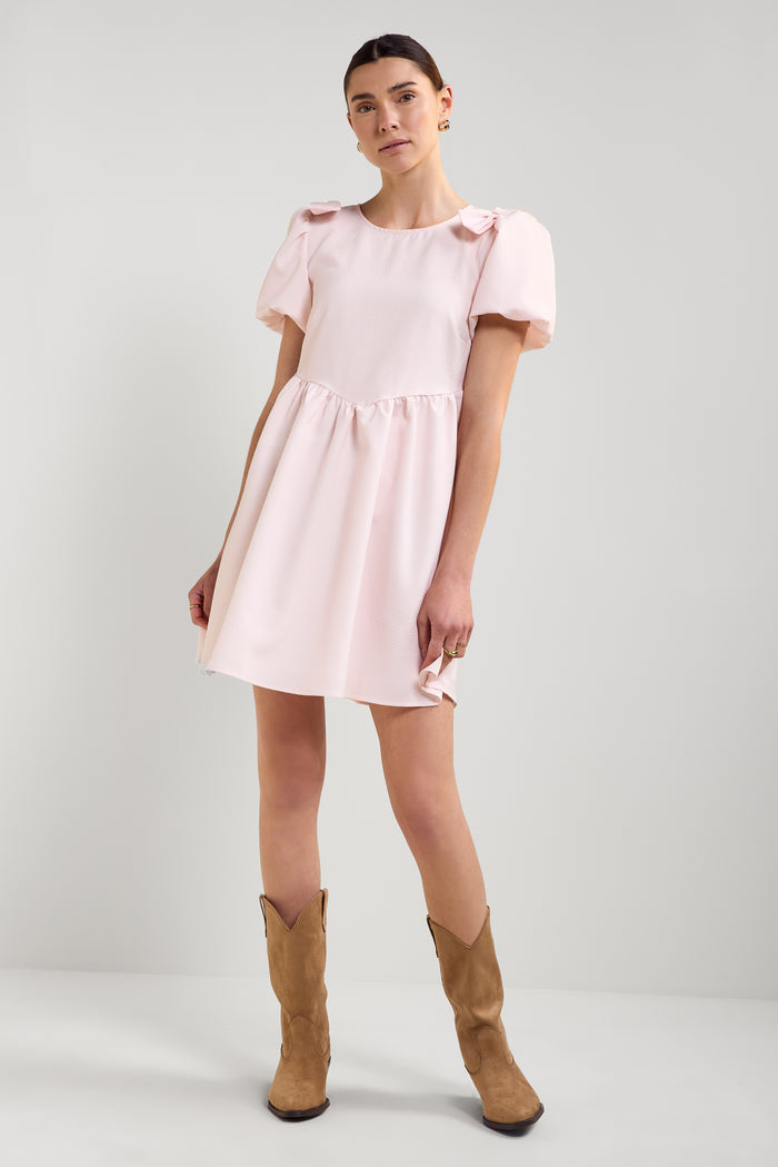 Babydoll Dress with Bows - 2236
