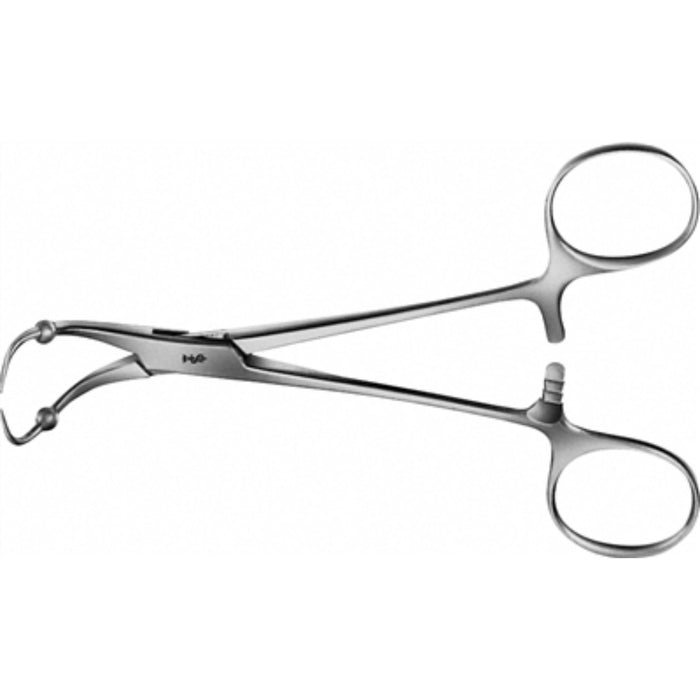 Backhause roeder forcep-5 1/4" with ball stops used in funeral service operations, from lynch supply
