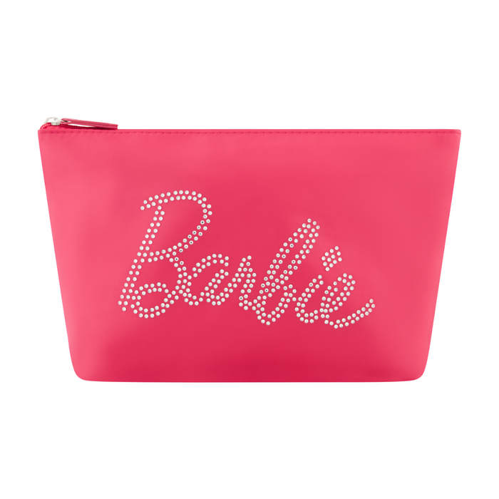 Barbie™ Rhinestone Logo Cosmetic Bag