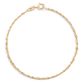Barely There Chain Bracelet Vermeil 14k Yellow Gold 6in 6.5in 7in 7.5in First
