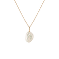 Baroque Pearl Pendant Necklace Vermeil 14k Yellow Gold Gold First