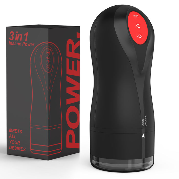 BeiBei Universal 3-in-1 Automatic Male Masturbator Cup | Suction, Rotation & Vibration Stroker
