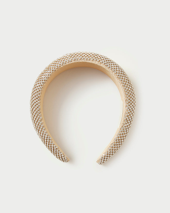 Bellamy Gold Diamanté Headband in gold diamanté