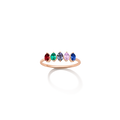 Birthstone Ring Vermeil Rose Gold First