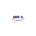 Birthstone Ring Vermeil White Gold First