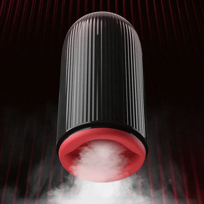 black and Red Cyclone Thruster Rotating Vibration Suction Penis Vibrators