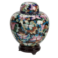 BLACK COPPER CLOISONNE KEEPSAKE URN