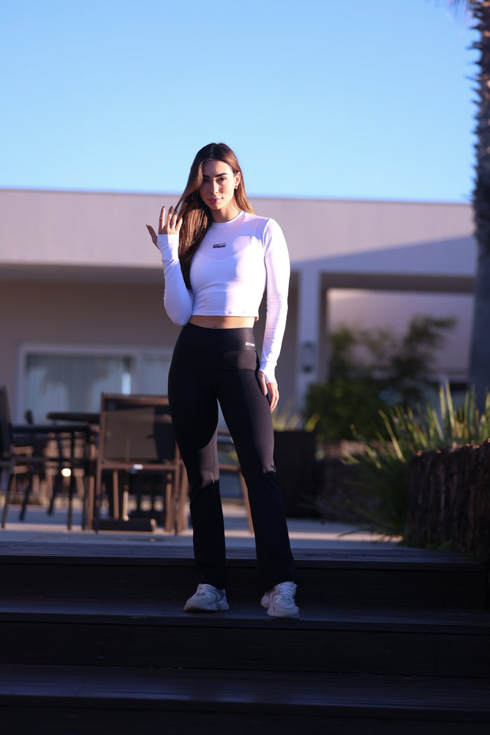 Blusa Flow Tech Feminina  Athleta Branco
